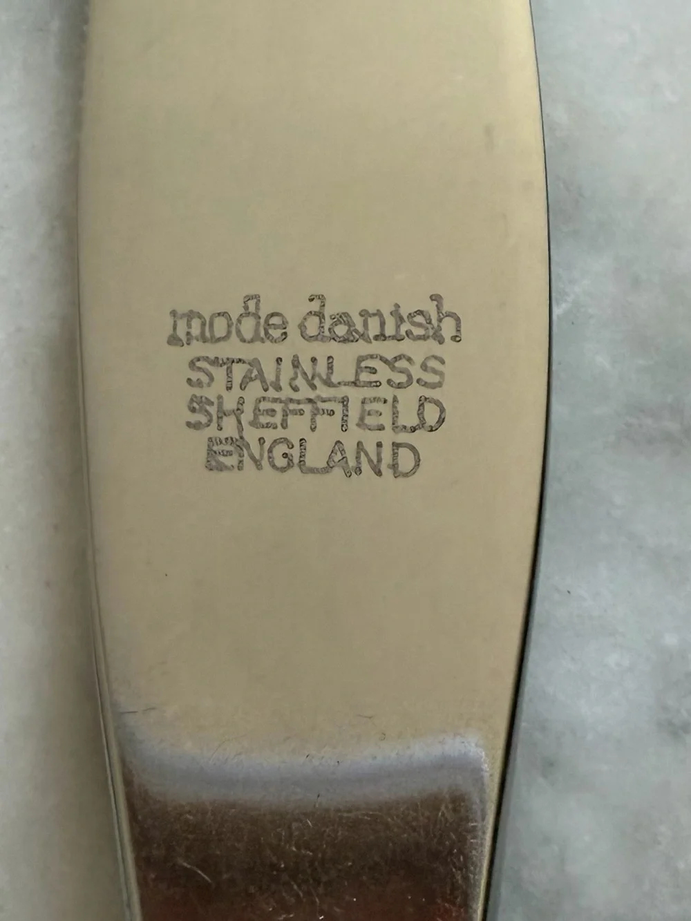 Vintage Mode Danish MCM Carving Set Knife Fork Atomic Starburst White Handles